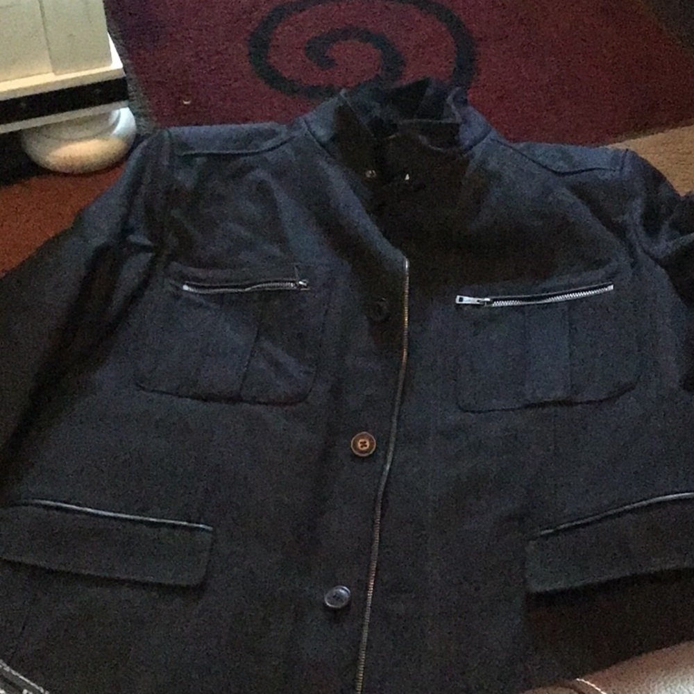 NWT Men’s Cole Haan Charcoal Coat. Size L